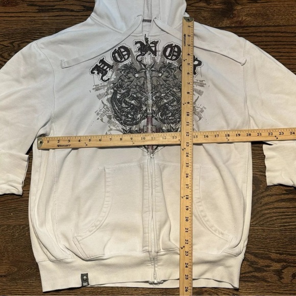 LL Cool J Hoodie Mens M Y2K Hip Hop Streetwear Sweatshirt Skater Zip Urban - Picture 7 of 13